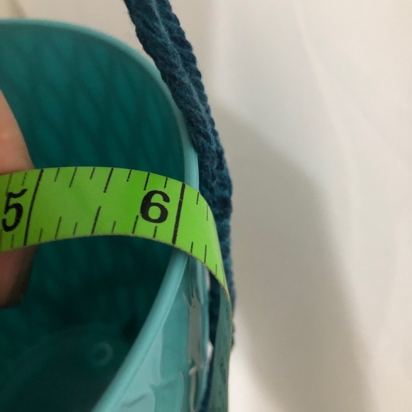 Dark Teal Macrame With Light Teal Pot. Brand New. - Picture 4 of 4